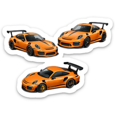 Porche gt3rs  sticker