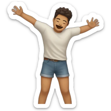 Me hugging the air sticker