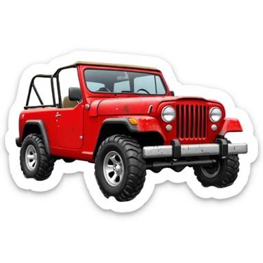 jeepster commando sticker