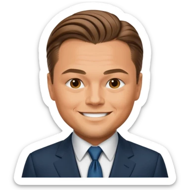 wall street woolf - di caprio sticker