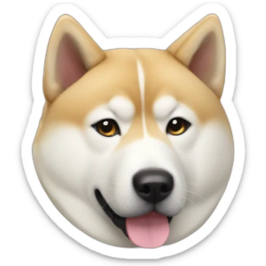 Akita inu gigachad sticker