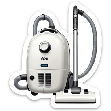 white a vacuum cleaner sticker