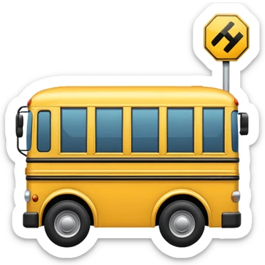 yellow school bus sticker