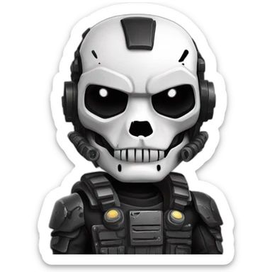 panda terminator t800 sticker