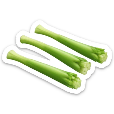 Celery Stick Nunchucks sticker