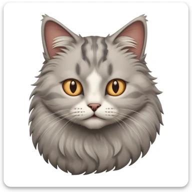 realistic cat from a side angle sticker