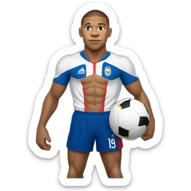 Kylian mbappe, france, world cup, buff sticker