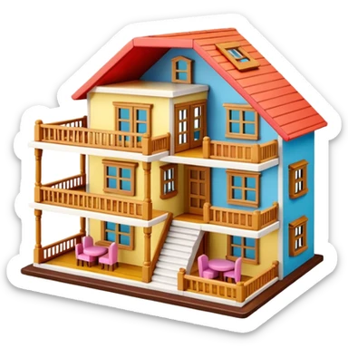 open doll house sticker