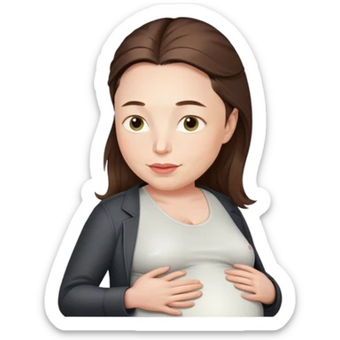 Pregnant Elon Musk sticker