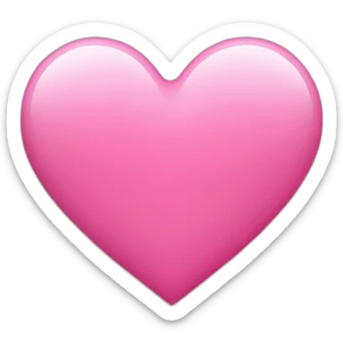 Heart pink sticker