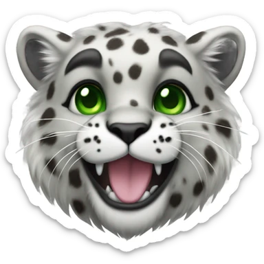 Snow leopard  sticker