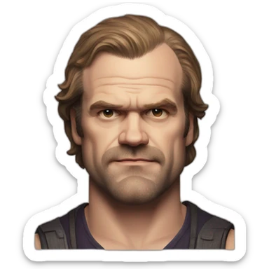 David Harbour sticker