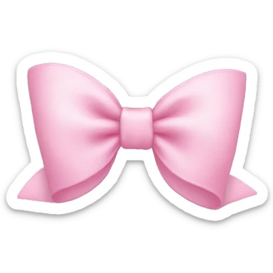 Pastel Pink bow emoji sticker