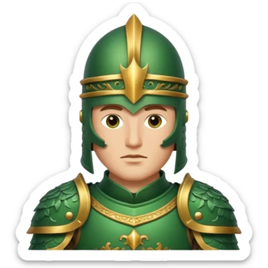 Green knight sticker