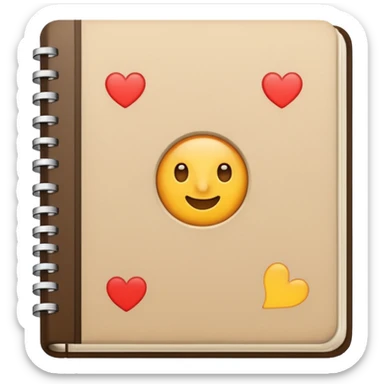 patterned notebook sticker