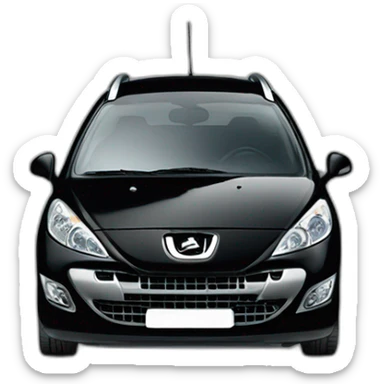 peugeot 207 sw black sticker