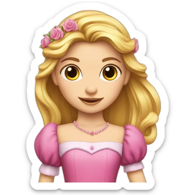 Mädchen Prinzessin verliebt sticker