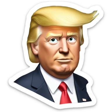 Raining money behind trump sticker