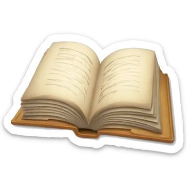 Open book sticker