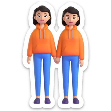 stylish woman sticker