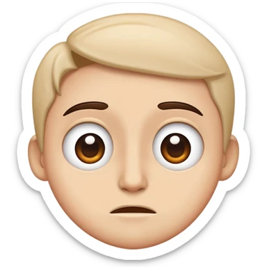 That I’m dumb emoji but I’m pretending not to be sticker