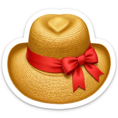 straw hat from one piece sticker