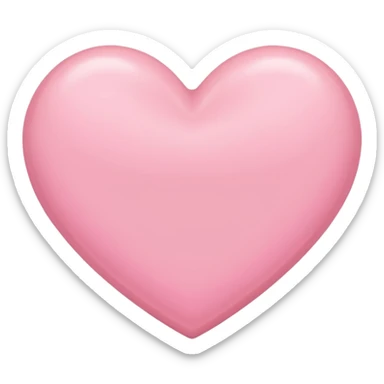 a babypink heart emoji
with no face 
plain heart only sticker