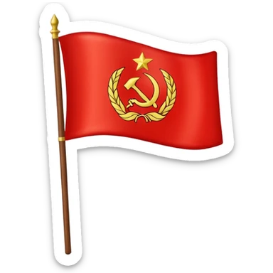 Je veux le drapeau de l'URSS en emojis  sticker