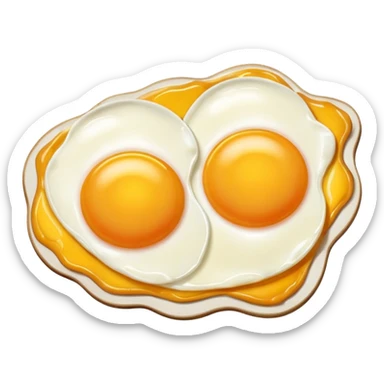 Dos huevos con lagrimas sticker
