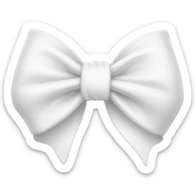White bow sticker