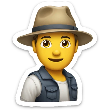 Gorra y pañoleta sticker