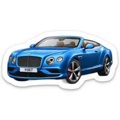 Bentley speed blue sticker