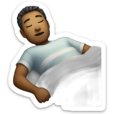 going to sleep sticker