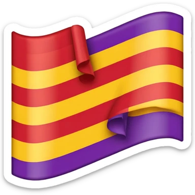 Bandera republicana española sin el símbolo del medio sticker