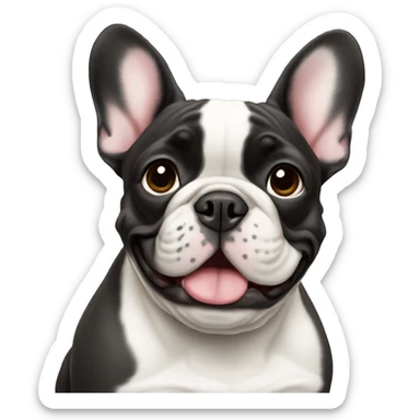 french bulldog isabella color sticker