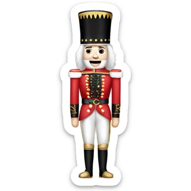 christmas nutcracker full body sticker