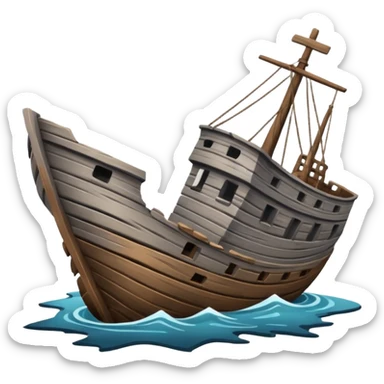 Shipwreck sticker