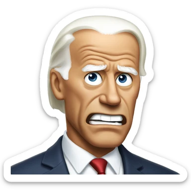 Angry Biden sticker