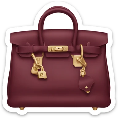 Birkin bag burgundy  sticker