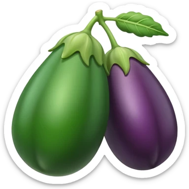 green brinjal sticker