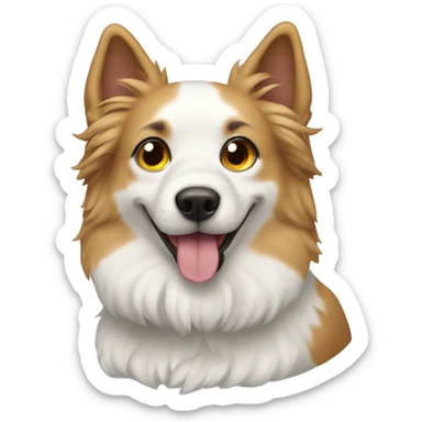 Dog with a çat sticker