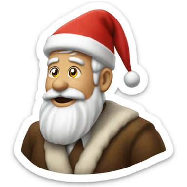 Père Noël Gross est mignon  sticker