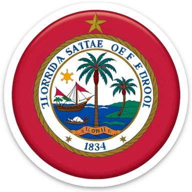 Florida flag sticker