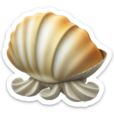 clam with dollarsigns sticker