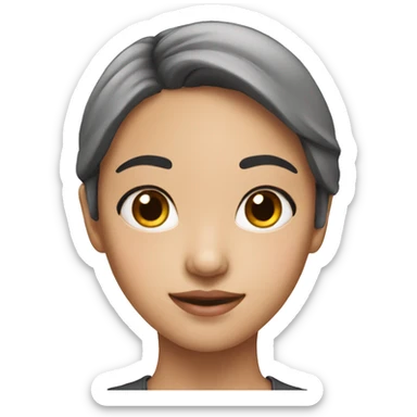 Pretty Asian beautiful girl sticker