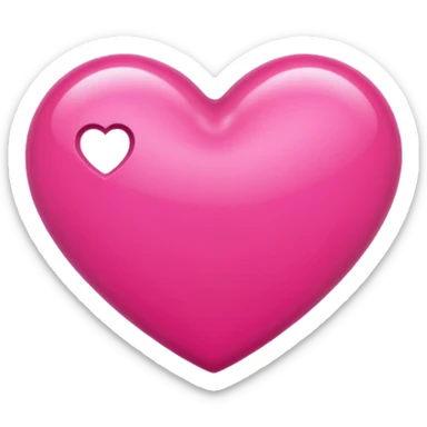 hot pink heart sticker