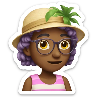 Summer candle sticker