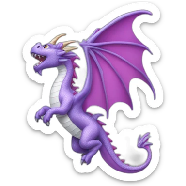 Dragon qui fait caca sur une licorne sticker