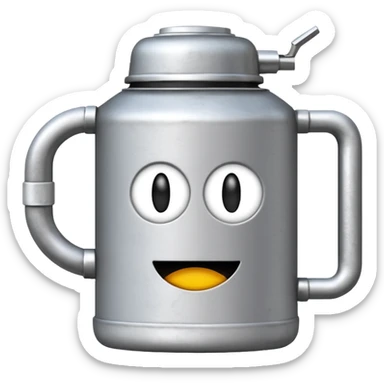 un termo con un mate blanco que diga "Stanley" en ambos  sticker