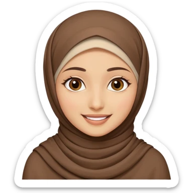 Hijabi girls with no face asthetic  sticker